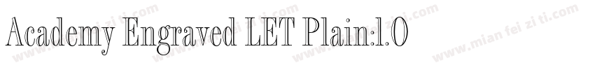 Academy Engraved LET Plain:l.O字体转换